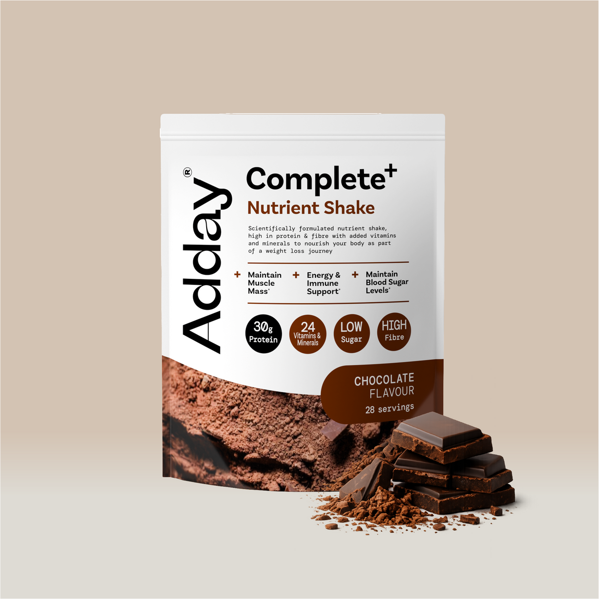 Complete+ Nutrient Shake 28 servings Chocolate